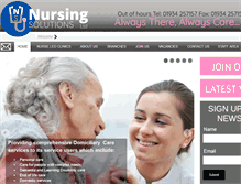 Tablet Screenshot of nursingsolutions.co.uk